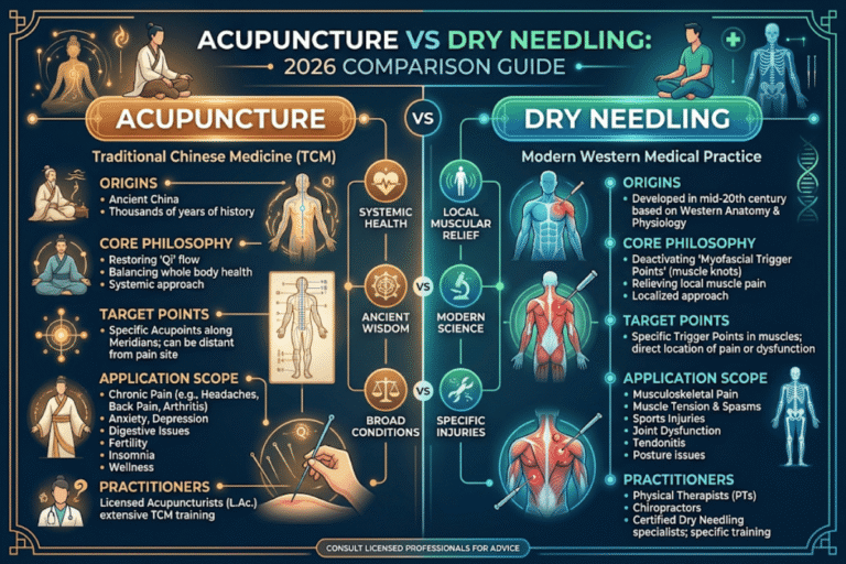 Acupuncture vs Dry Needling: 2026 Comparison Guide