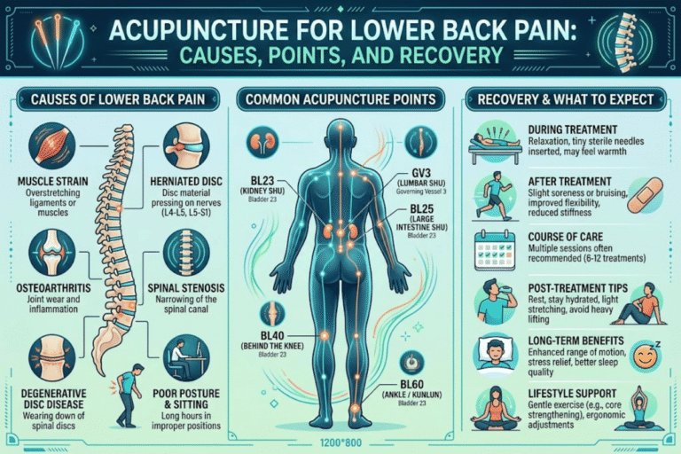 Acupuncture for Lower Back Pain: Causes, Points, and Recovery