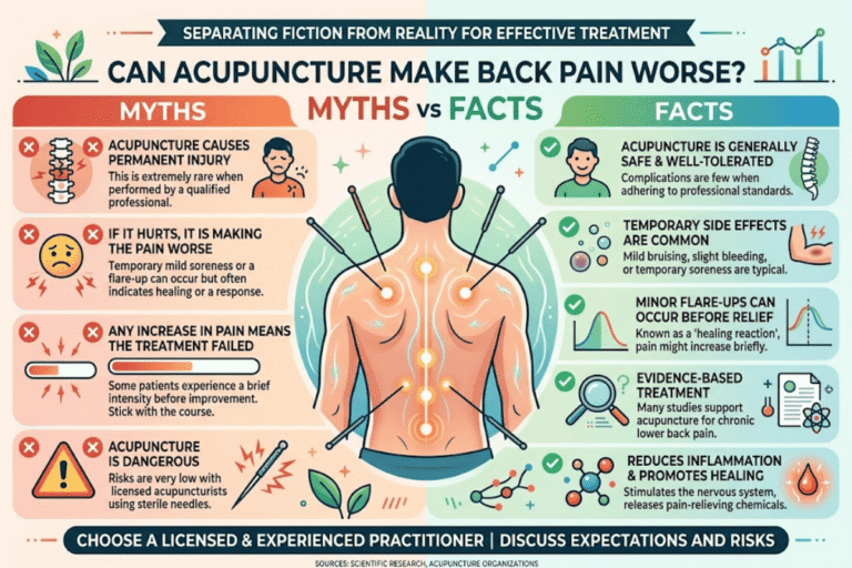 Can Acupuncture Make Back Pain Worse? Myths vs Facts