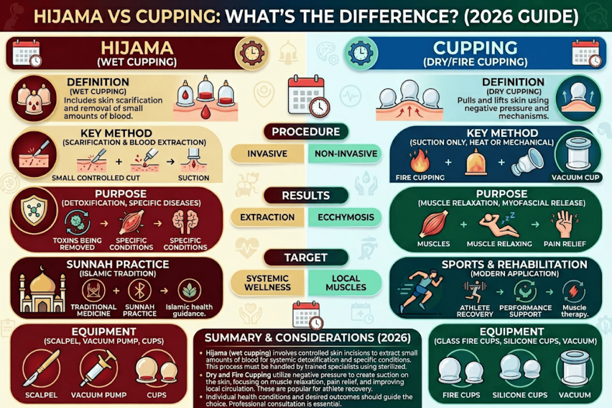 Hijama vs Cupping: What's the Difference? (2026 Guide)