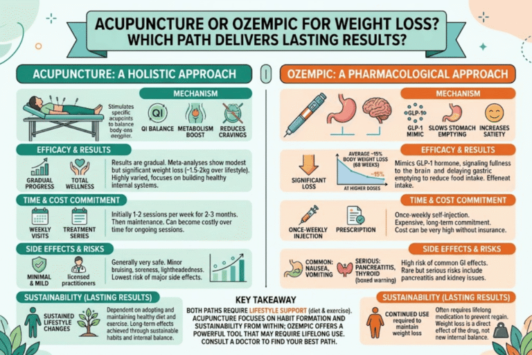 Acupuncture or Ozempic for Weight Loss — Which Path Delivers Lasting Results?