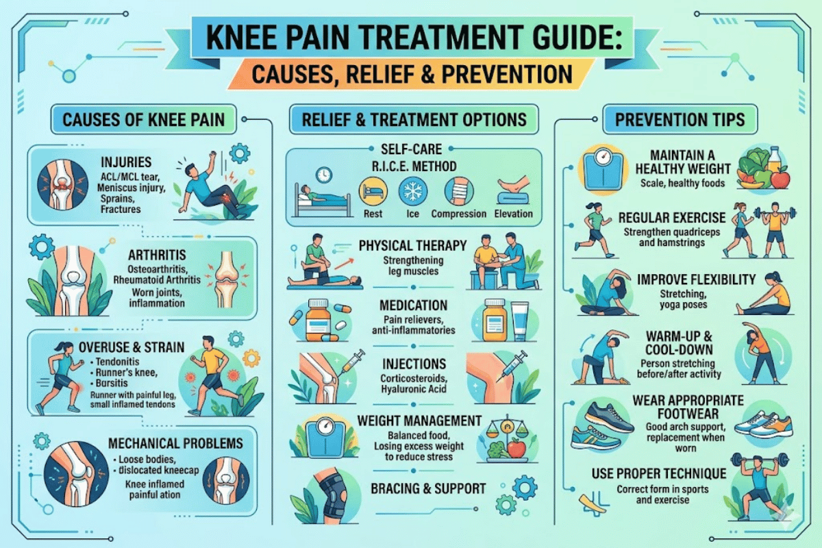 Knee Pain Treatment: Causes, Relief & Prevention Guide
