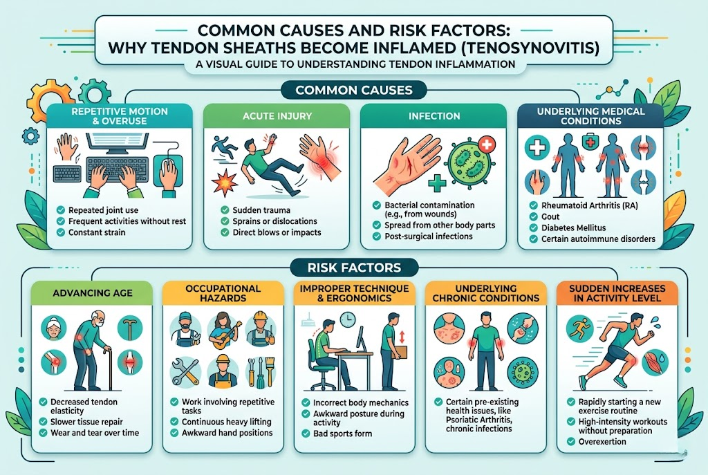 Common Causes and Risk Factors — Why Tendon Sheaths Become Inflamed