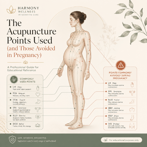 The Acupuncture Points Used (and Those Avoided in Pregnancy)