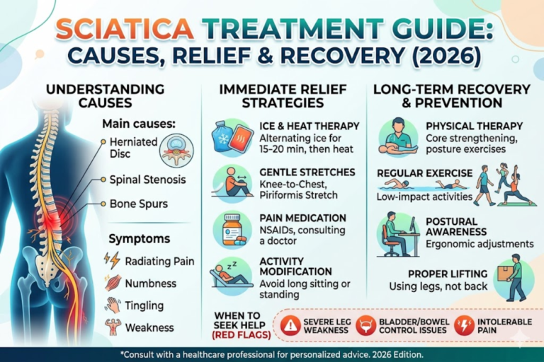 Sciatica Treatment Guide Causes, Relief & Recovery (2026)