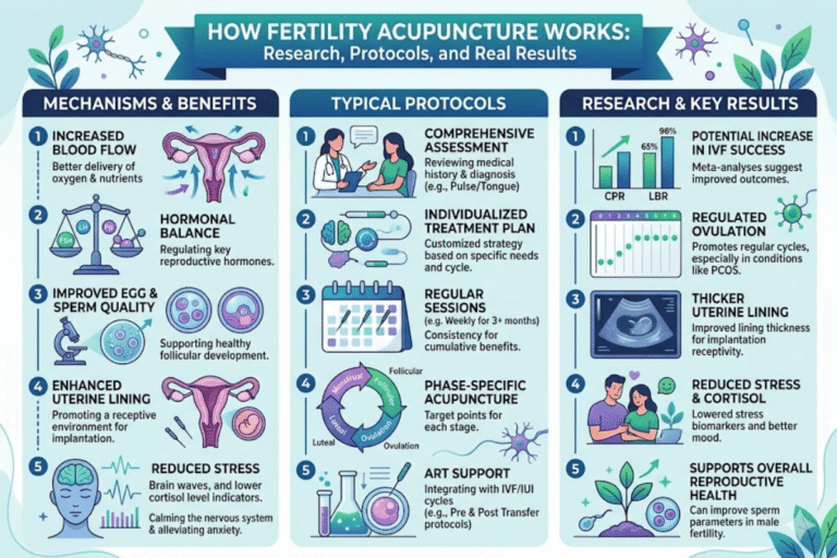 How Fertility Acupuncture Works: Research, Protocols, and Real Results