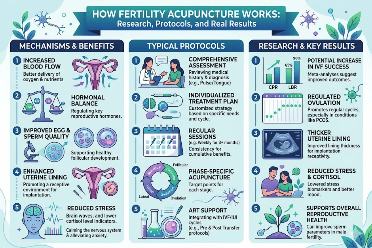 How Fertility Acupuncture Works: Research, Protocols, and Real Results