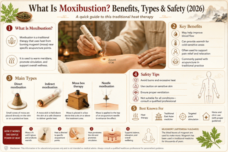 What Is Moxibustion? Benefits, Types & Safety (2026)