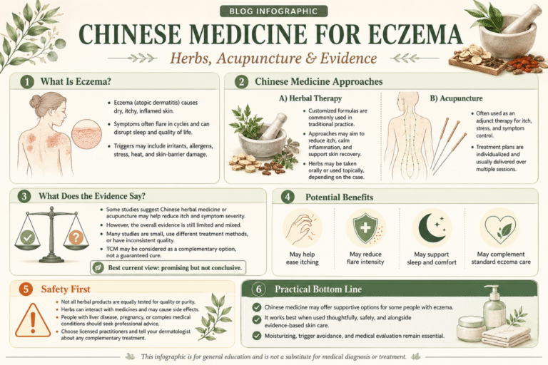 Chinese Medicine for Eczema: Herbs, Acupuncture & Evidence