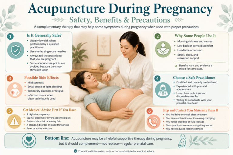 Acupuncture During Pregnancy: Safety, Benefits and Precautions