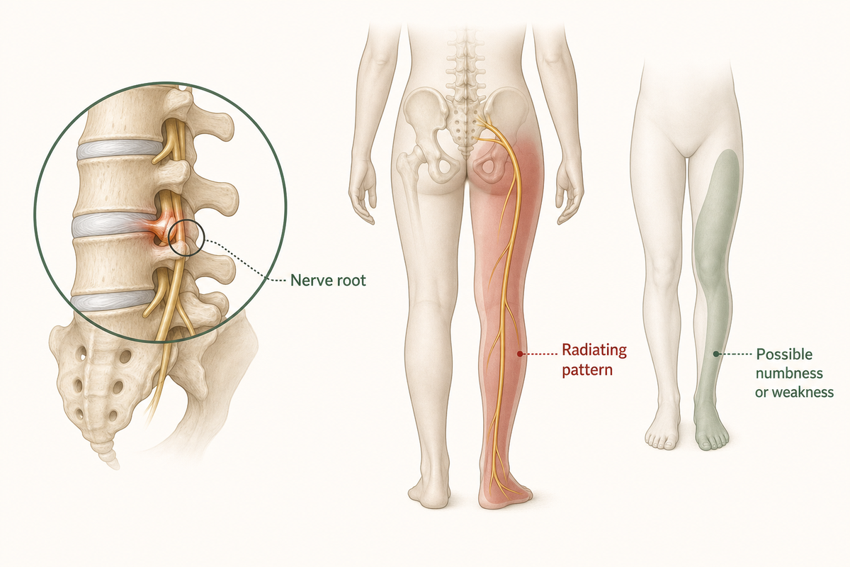 What sciatica is, and why the cause changes the plan — Tong Ren Tang