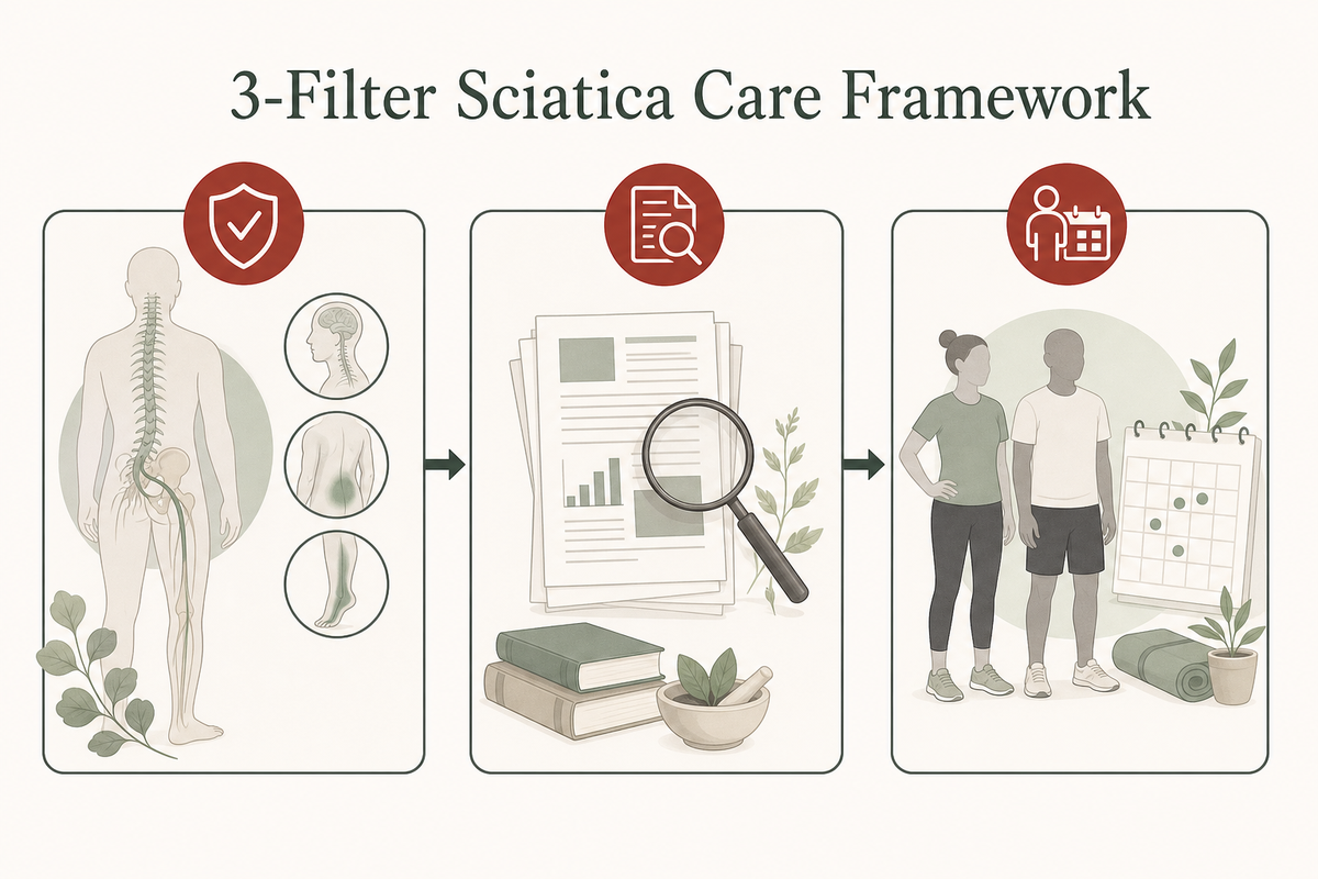 Use the 3-Filter Sciatica Care Framework — Tong Ren Tang