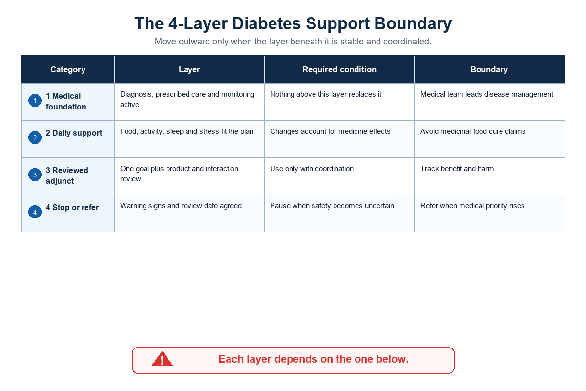 Use the 4-Layer Diabetes Support Boundary — Tong Ren Tang