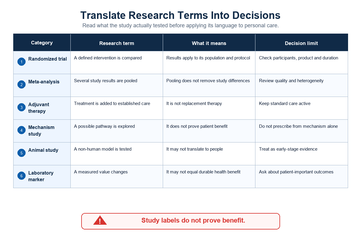 Translate diabetes research terms into safer decisions — Tong Ren Tang