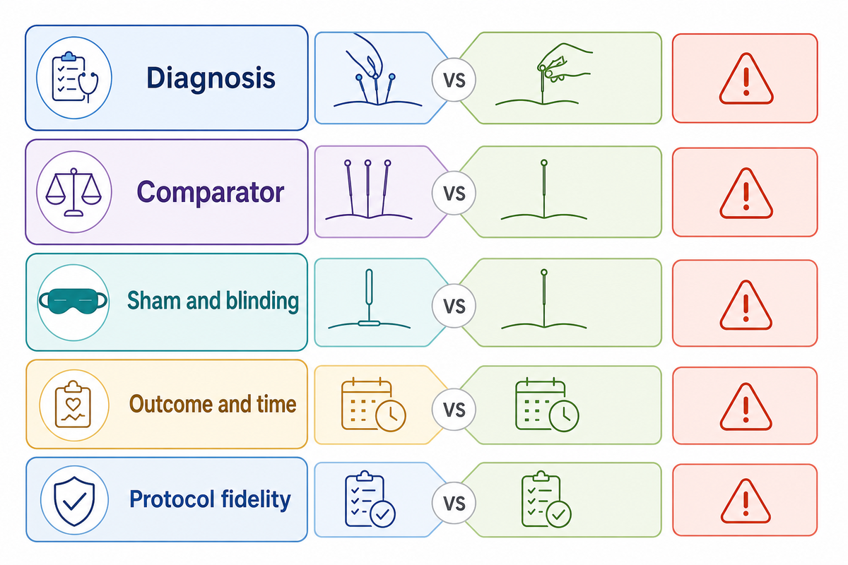 Evidence Map: Where the Comparison Gets Tricky - Tong Ren Tang