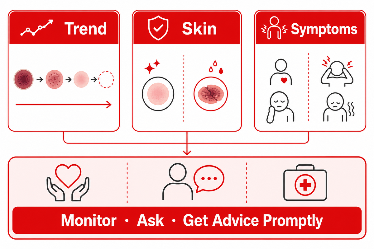 Use the Trend–Skin–Symptoms Mark Check — Tong Ren Tang