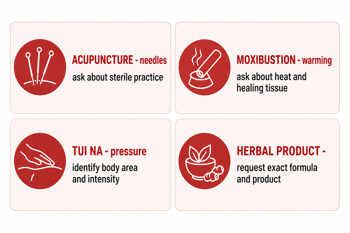 Comparing Acupuncture, Moxibustion, Tui Na and Herbs After Birth — Tong Ren Tang