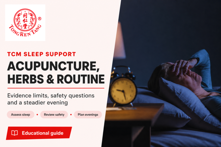 TCM Sleep Support: Acupuncture, Herbs and Evening Routine
